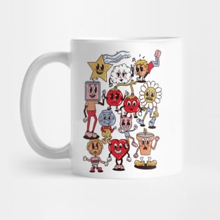 Vintage Cartoon Dudes Mug